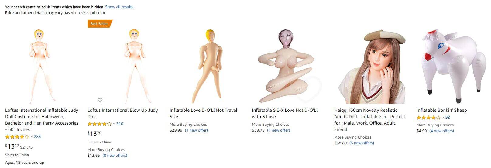 amazon blow up doll