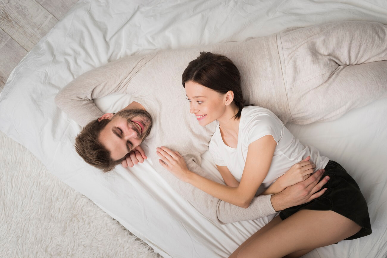 10 Health Benefits of Regular Sex couple having tenderness moment