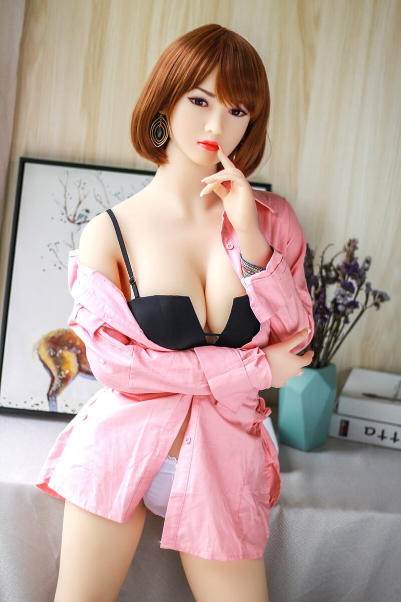 158cm Japanese Short Hair D-cup Sexy Love Doll - Katy
