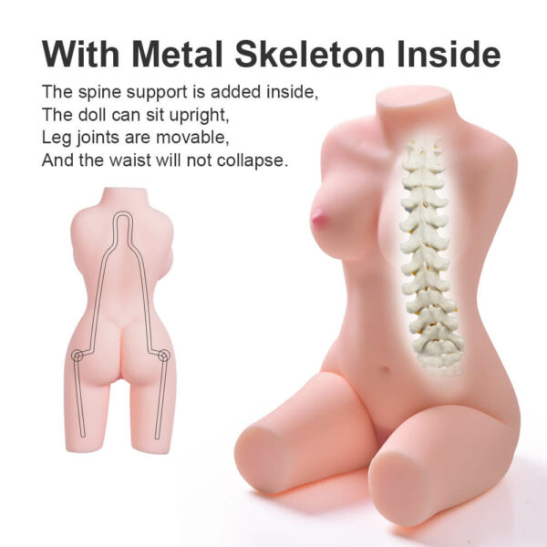 Sex Doll Torso With Metal Skeleton