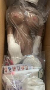 White Hair Mini Sex Doll