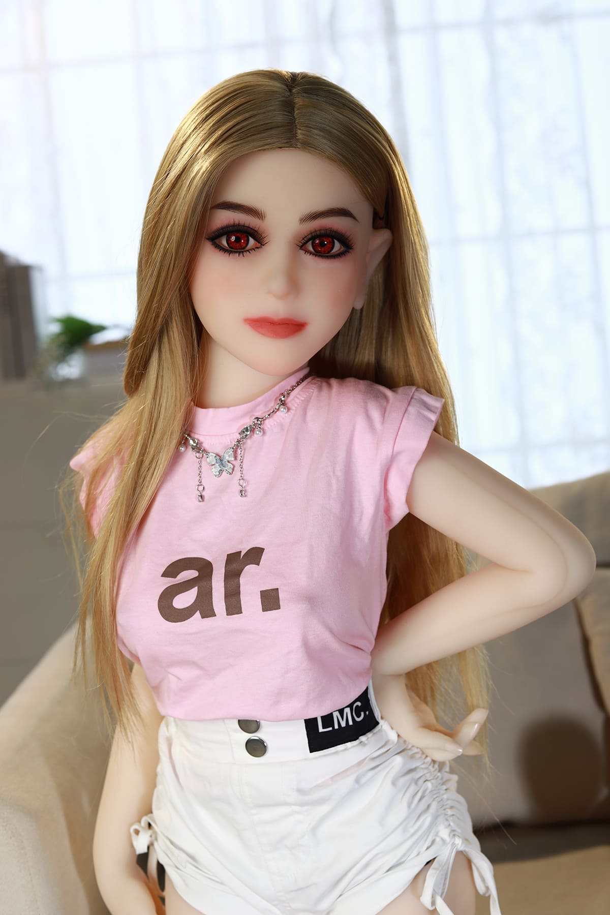 Blonde German girl mini sex doll