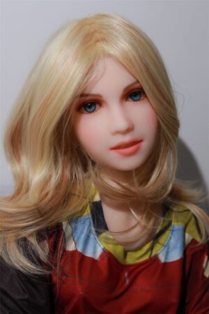 German blonde smiling girl sex doll