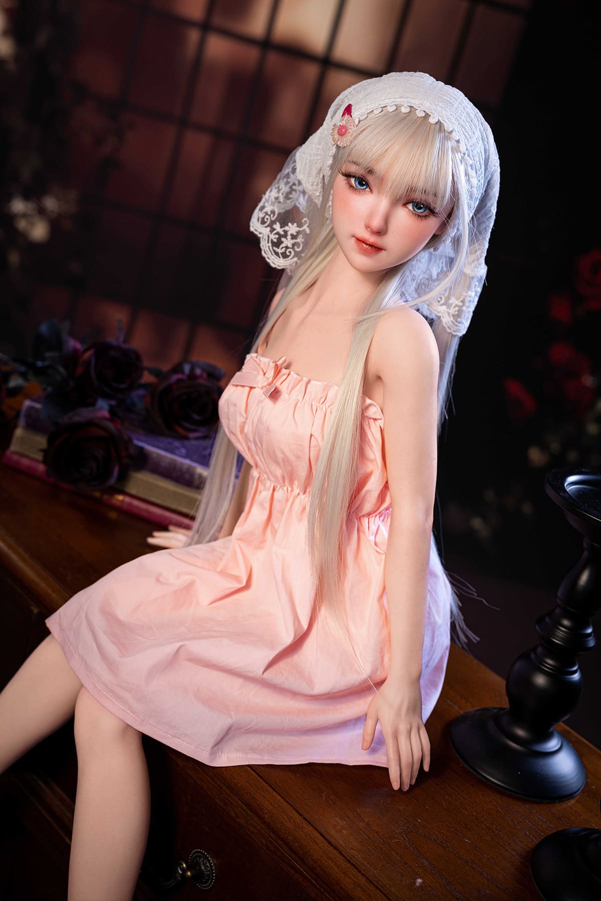 Miniature full body bride sex doll