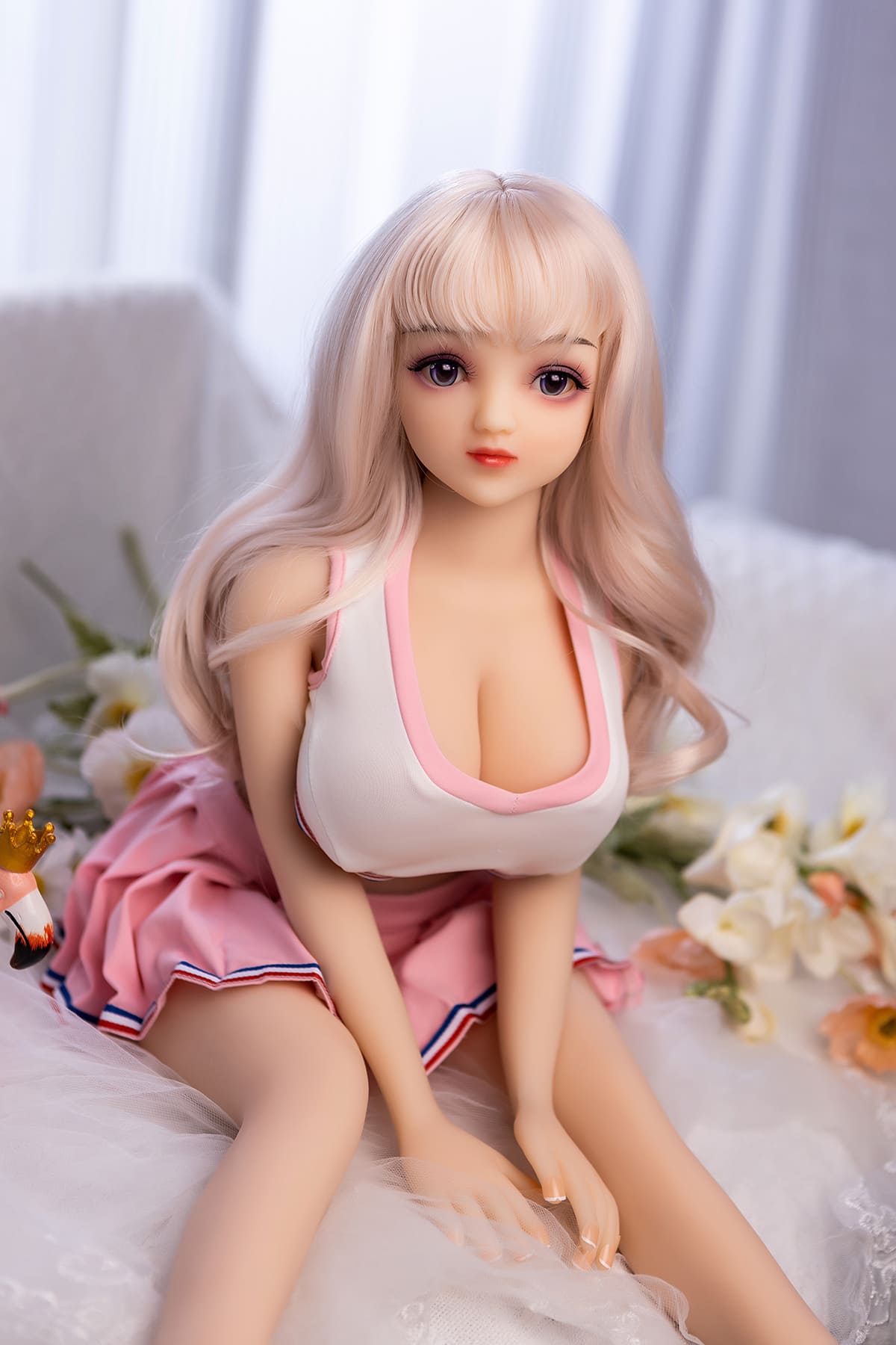80cm large breasted anime style mini sex doll
