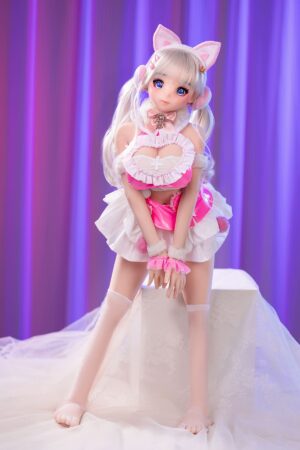 Mini full body nekomimi girl anime sex doll